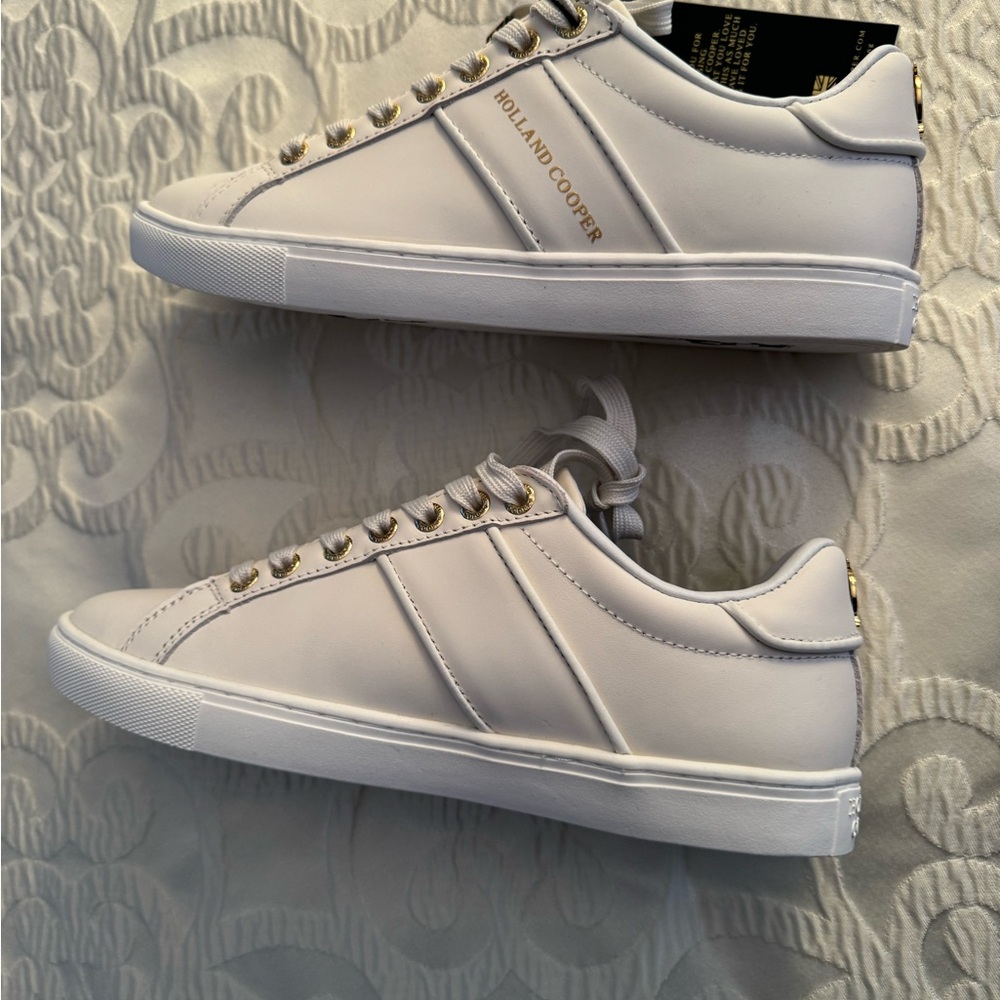 Holland Cooper Women's White Sneakers - Picture 9 of 10